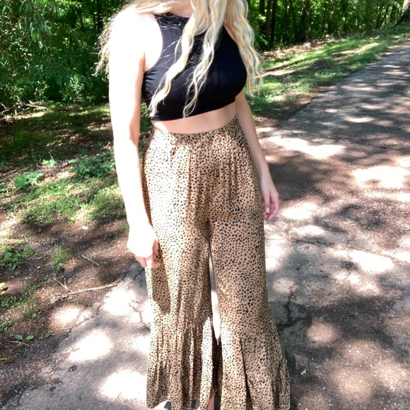 Chetah Print Gypsy Pants - Picture 5 of 7